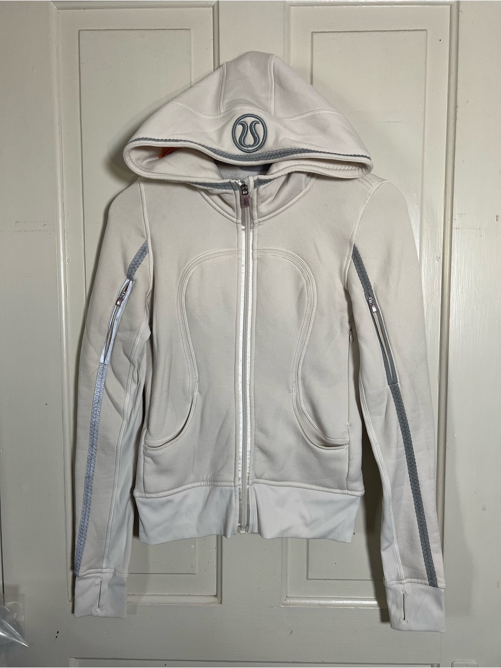 Lululemon Uba Hoodie Reflective Polar Cream-Creamsicle Pop Sz 4 Special Edition